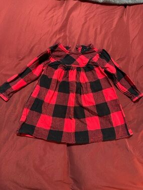 George Red and Black Plaid Flannel Shirt